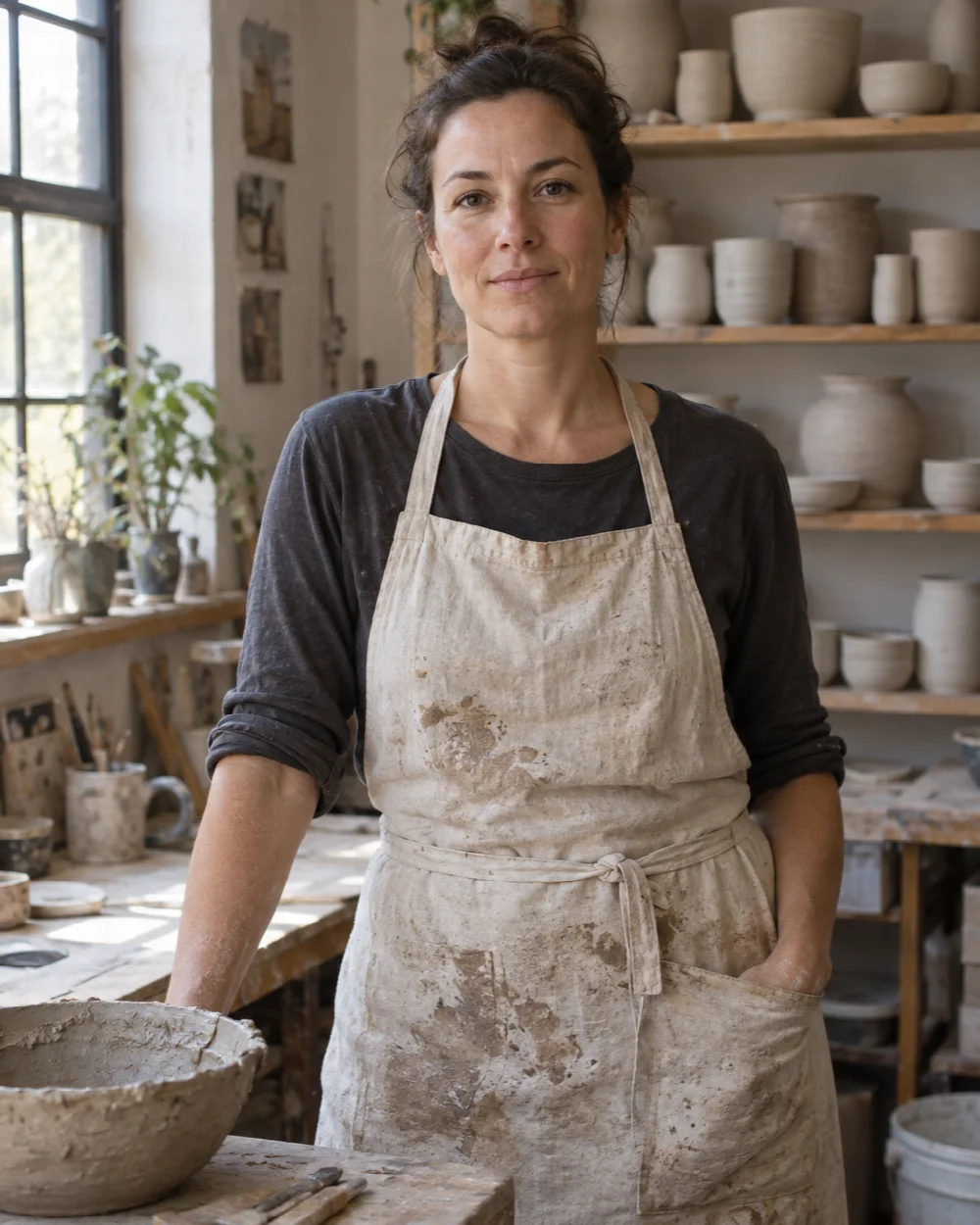 Marta Wierzbicka, ceramiczka. Pracownia, Zabłocie.